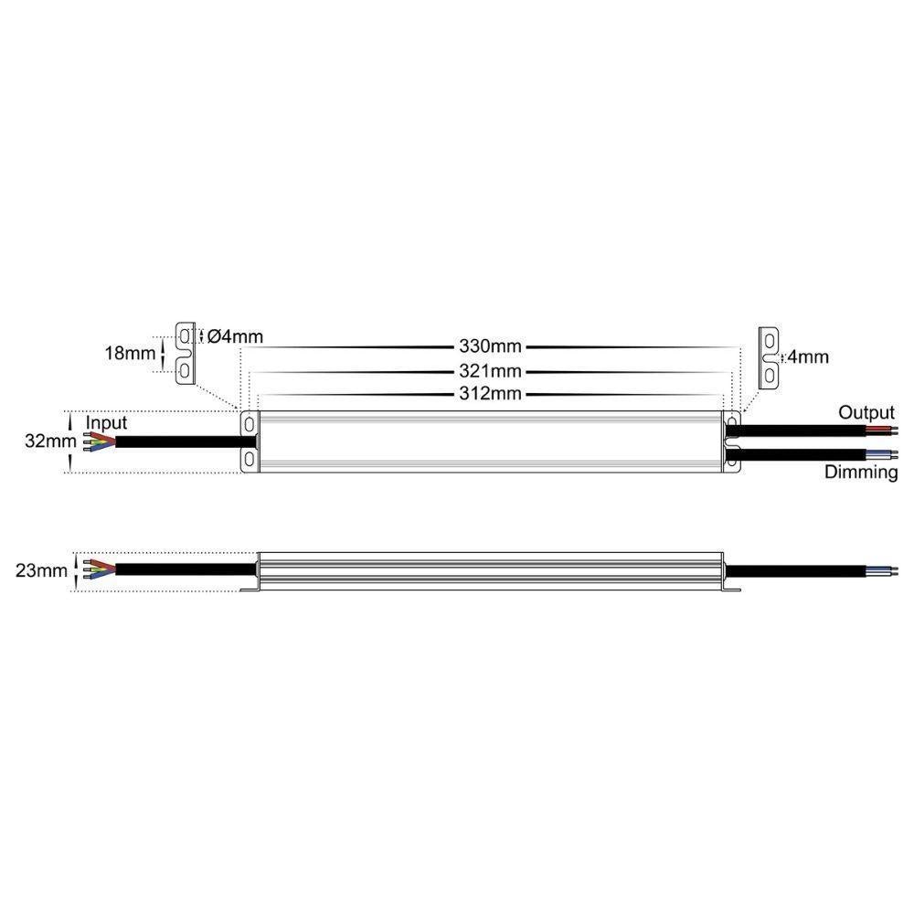 Havit DRIVER-WP-DIM LED Driver - 12V/24V DC 30/60/100W TRIAC+0/1-10V Dimmable Weatherproof IP66-Havit Lighting-Ozlighting.com.au