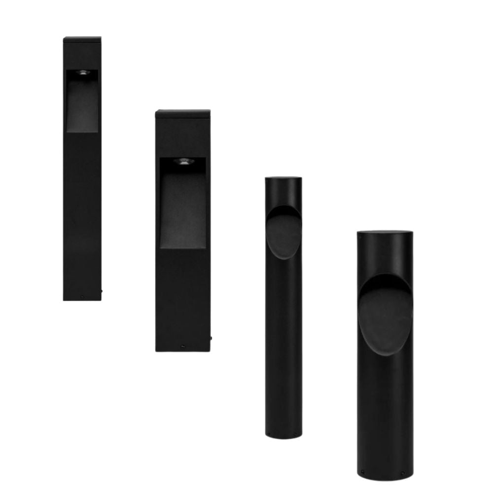 Havit FEDOR - 12W TRI Colour Aluminium Black Bollard Light IP65-Havit Lighting-Ozlighting.com.au