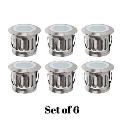 Havit FLAME-6PK - 6x 0.5W Stainless Steel LED DIY Mini Deck Light Kit IP65 - 12V Driver Included-Havit Lighting-Ozlighting.com.au