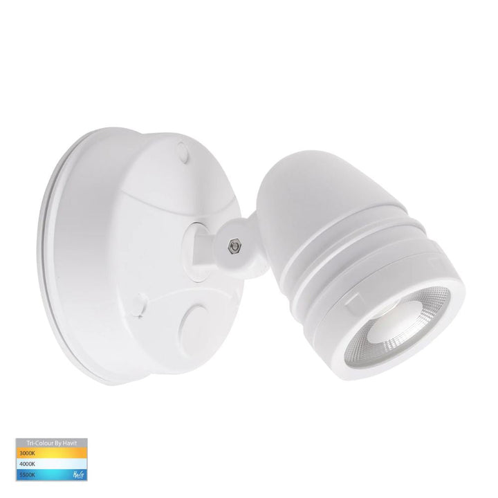Havit FOCUS - 15W LED Single Head Tri-Colour Exterior PC Spotlight IP65-Havit Lighting-Ozlighting.com.au