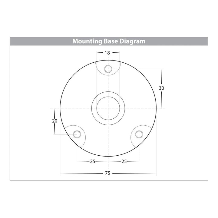 Havit HV145-BASE - Antique Brass Finished Surface Mounted Base-Havit Lighting-Ozlighting.com.au