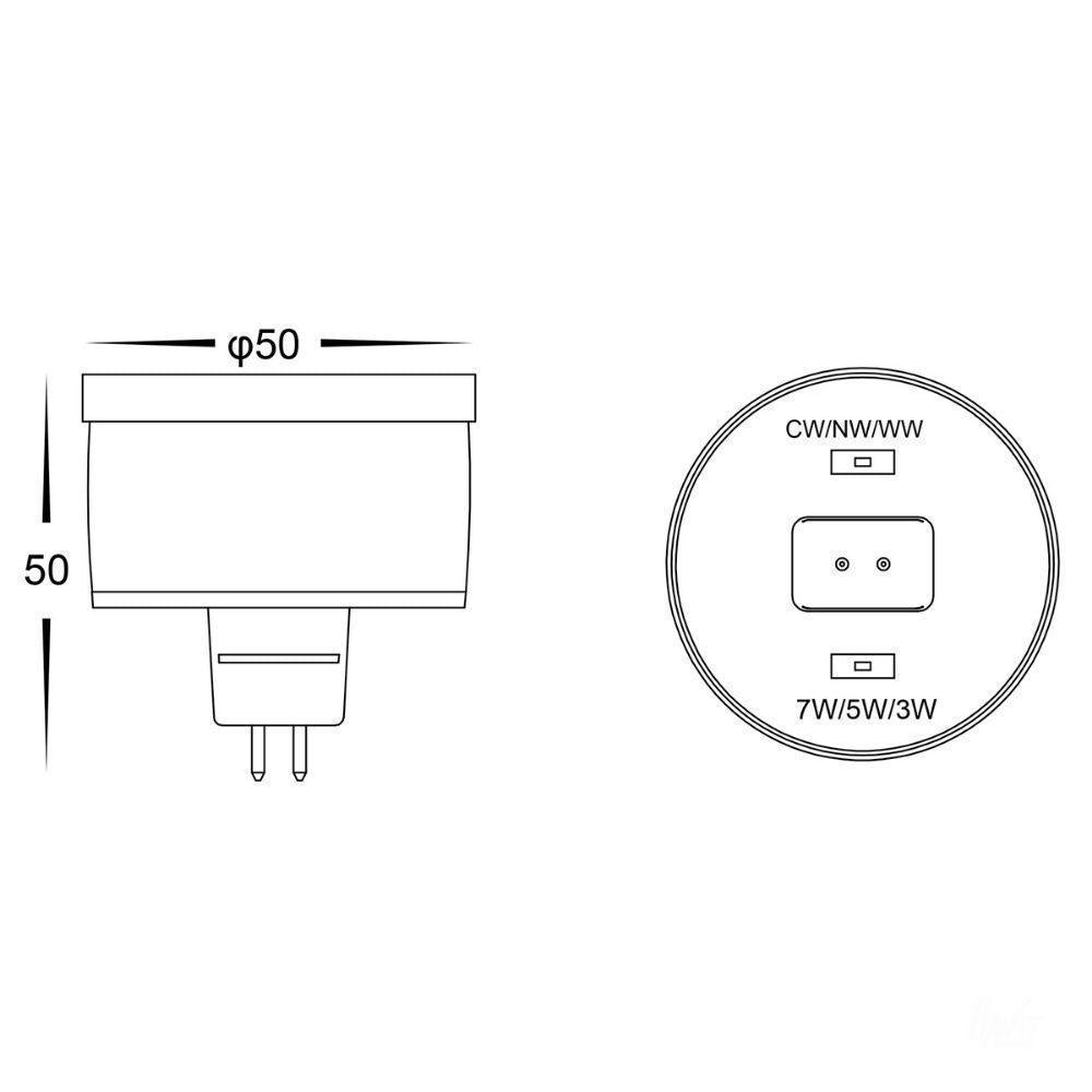Havit HV9507/8 LED Globe - 3W/5W/7W, 12V/24V DC, MR16, Tri-Colour, Colour Selectable - DRIVER REQUIRED-Havit Lighting-Ozlighting.com.au
