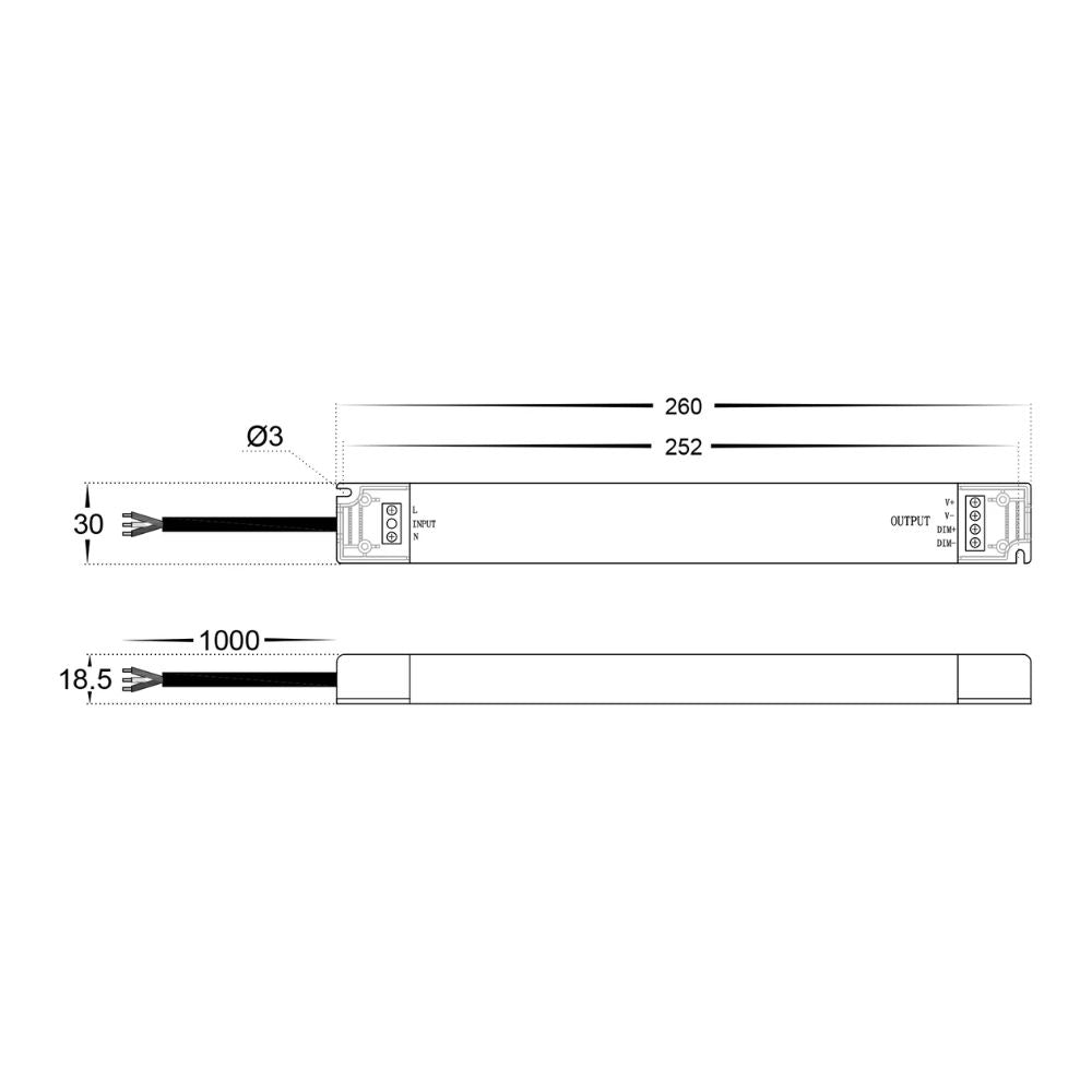 Havit HV9662 LED Driver - 12V DC IP20 TRIAC + 0/1-10V 2 in 1 Dimmable-Havit Lighting-Ozlighting.com.au