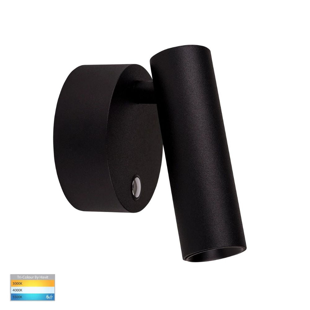 Havit LESEN LED Wall Light - 5W, Tri-Colour, Dimmable, IP20, Single, Adjustable-Havit Lighting-Ozlighting.com.au
