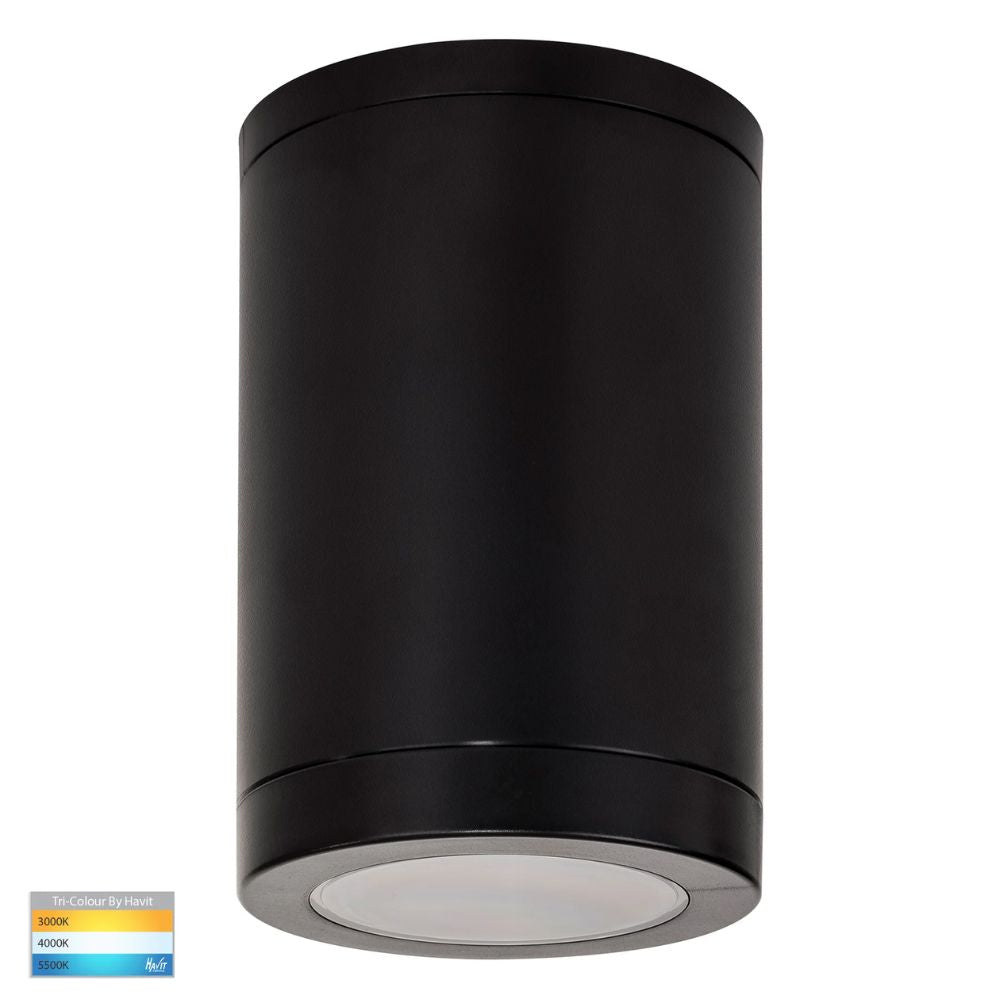 Havit LEXAN LED Downlight - 3W, GU10, Tri-Colour, Dimmable, IP54, Round, Surface Mount-Havit Lighting-Ozlighting.com.au