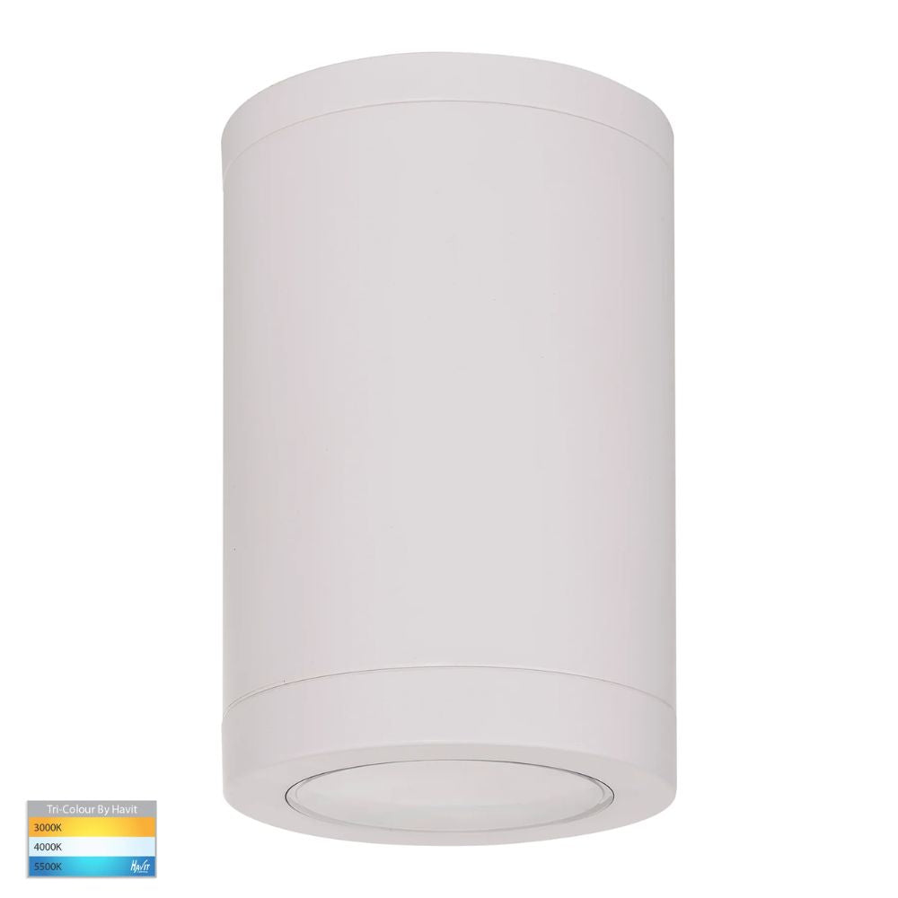 Havit LEXAN LED Downlight - 3W, GU10, Tri-Colour, Dimmable, IP54, Round, Surface Mount-Havit Lighting-Ozlighting.com.au