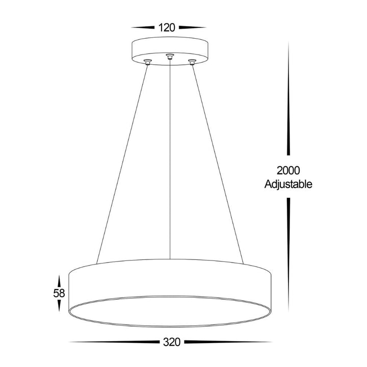 Havit NELLA - 20W/30W LED Tri-Colour Dimmable 220mm/320mm Round Pendant Light-Havit Lighting-Ozlighting.com.au