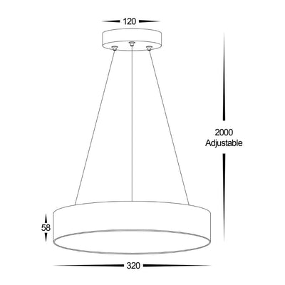 Havit NELLA - 20W/30W LED Tri-Colour Dimmable 220mm/320mm Round Pendant Light-Havit Lighting-Ozlighting.com.au