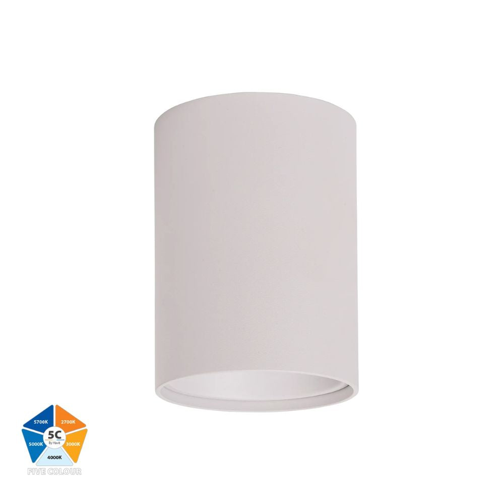 Havit NELLA LED Downlight - 7W/12W/18W/24W, 5-CCT, Dimmable, IP54, Round, Surface Mount-Havit Lighting-Ozlighting.com.au