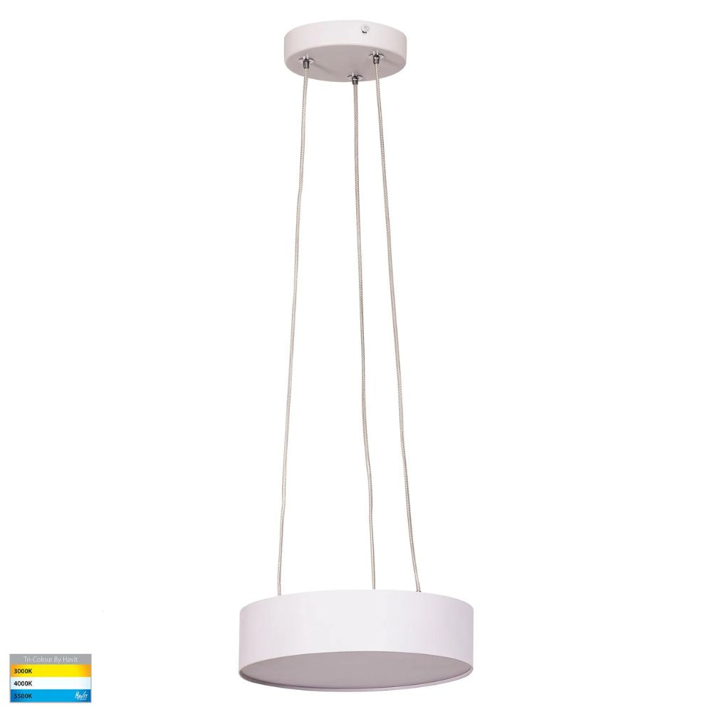 Havit NELLA LED Pendant - 20W/30W, Tri-Colour, Dimmable, Round, 220mm, 320mm-Havit Lighting-Ozlighting.com.au