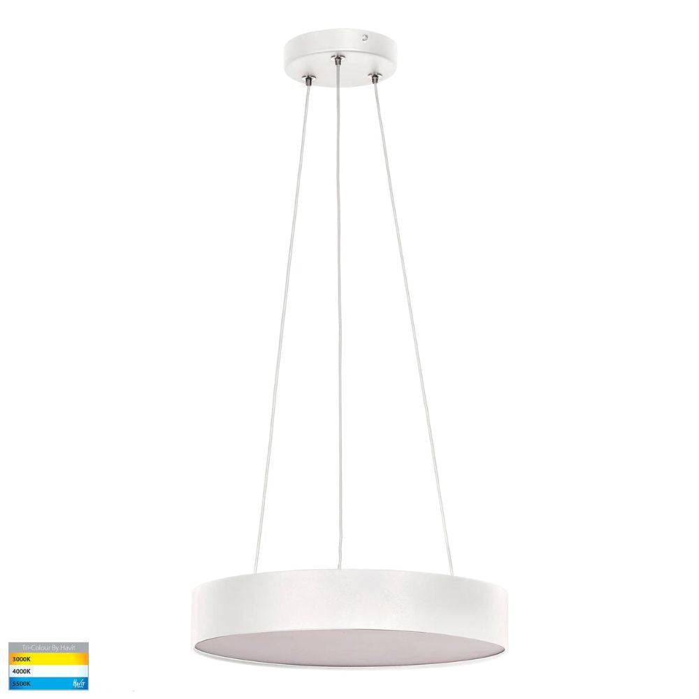 Havit NELLA LED Pendant - 20W/30W, Tri-Colour, Dimmable, Round, 220mm, 320mm-Havit Lighting-Ozlighting.com.au