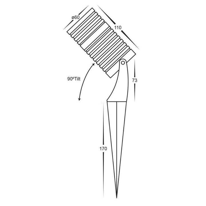 Havit NOVA - 12V Exterior Colour Switchable LED Garden Spike Light IP65 - 12V DRIVER REQUIRED-Havit Lighting-Ozlighting.com.au