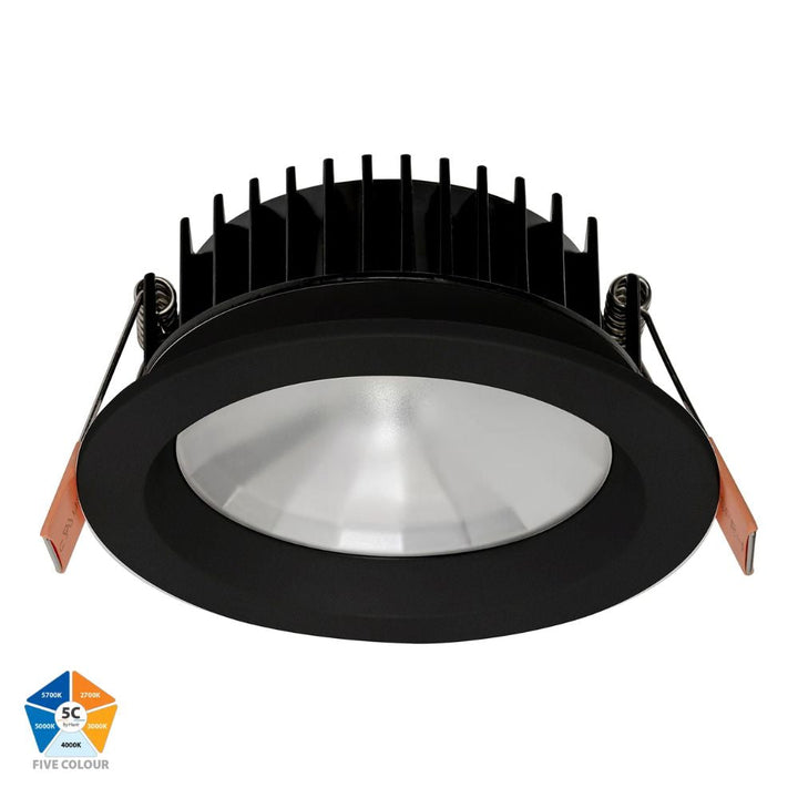 Havit ORA - 13W LED 5-CCT Dimmable Round Deep Face Downlight IP54-Havit Lighting-Ozlighting.com.au