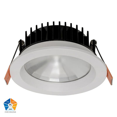 Havit ORA - 13W LED 5-CCT Dimmable Round Deep Face Downlight IP54-Havit Lighting-Ozlighting.com.au