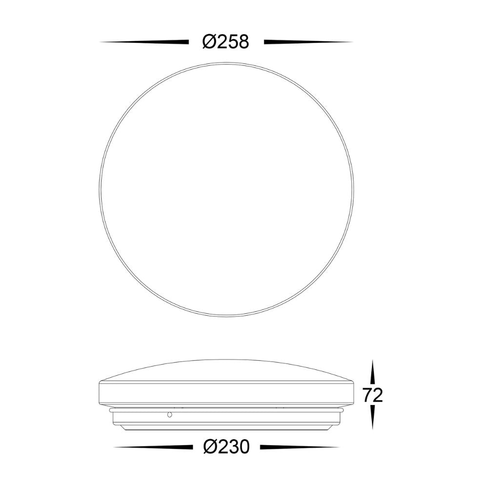 Havit OSTRA LED Oyster Light - Ceiling Mounted-Havit Lighting-Ozlighting.com.au