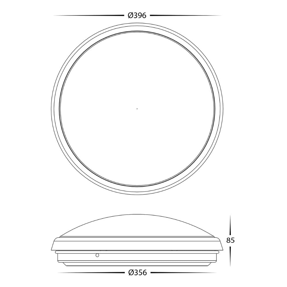 Havit OSTRON LED Oyster Light - Ceiling Mounted-Havit Lighting-Ozlighting.com.au