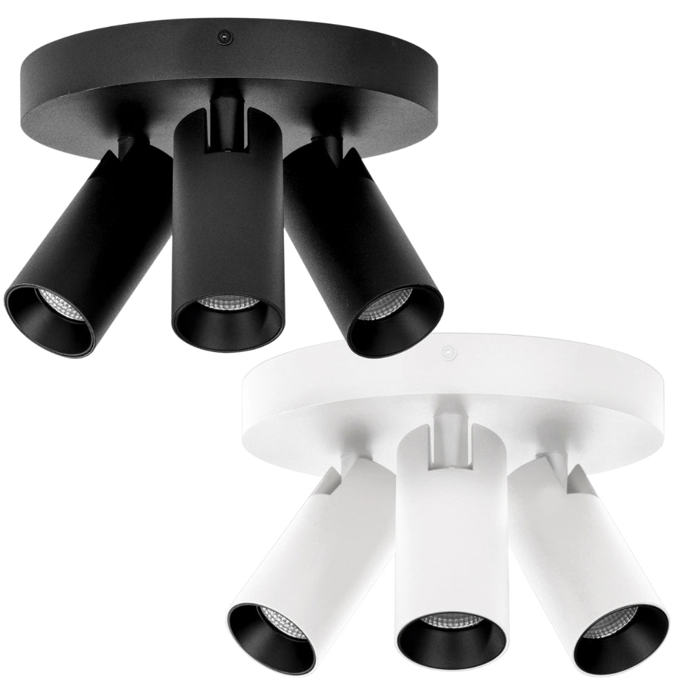 Havit REVO LED Spotlight - 3 Light, Tri-Colour, IP20, Round-Havit Lighting-Ozlighting.com.au