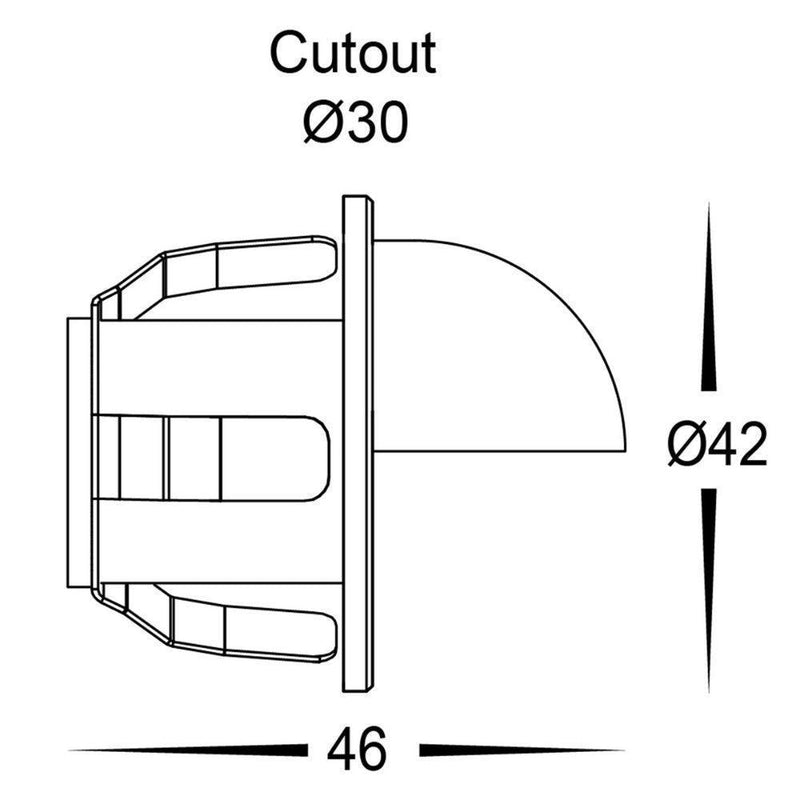 Havit SAKO - 1.5W/2W LED Exterior Mini Recessed Eyelid/Up/Down Step Light IP67 3000K - DRIVER REQUIRED-Havit Lighting-Ozlighting.com.au