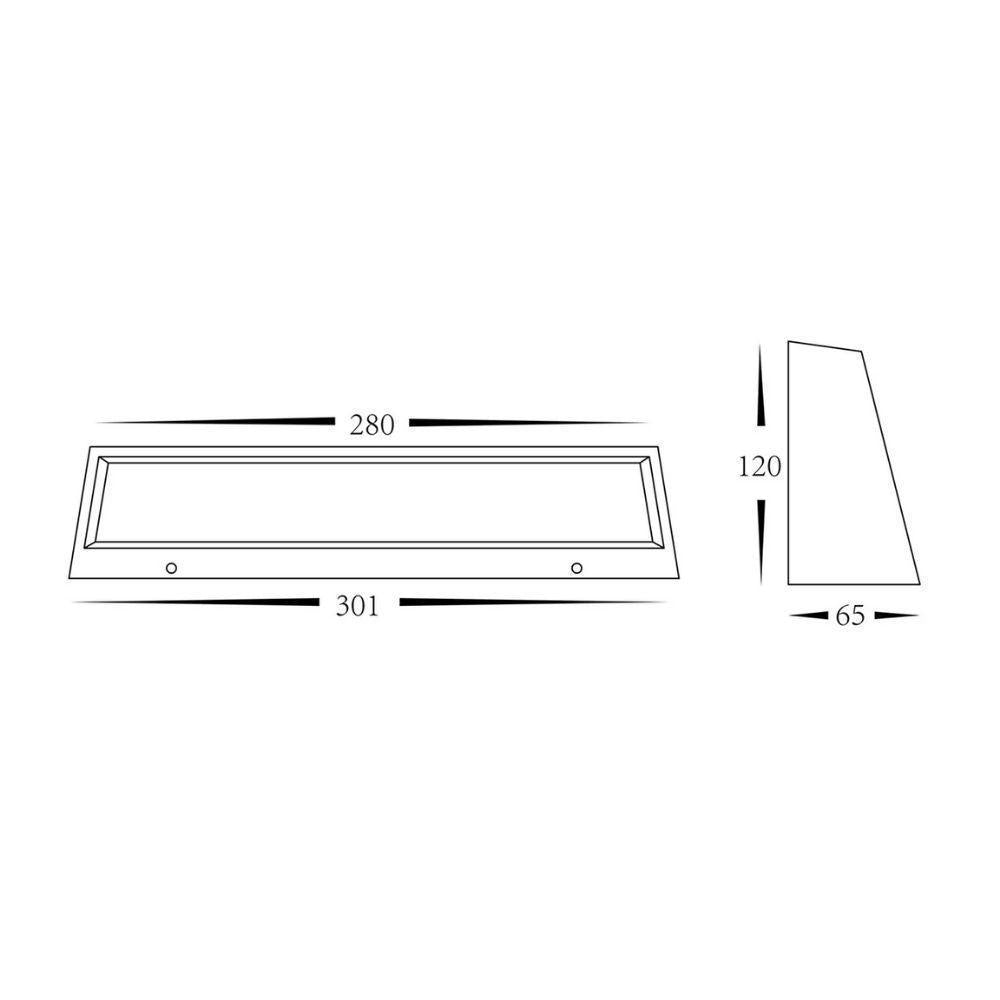 Havit SHIM - 12W/14W LED Tri-Colour 203mm/301mm Long Exterior Surface Mount Step Light IP54-Havit Lighting-Ozlighting.com.au