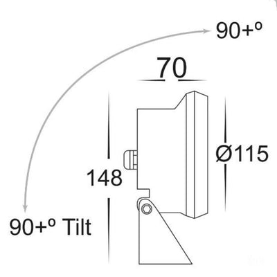 Havit SOTTO - 15W 12V DC LED Exterior Submersible Underwater Pond Light IP68 - DRIVER REQUIRED-Havit Lighting-Ozlighting.com.au