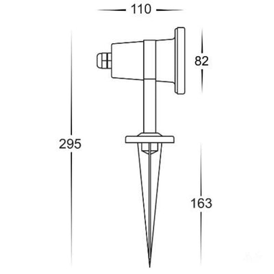 Havit STAHL - 5W LED 12V DC Tri-Colour Exterior Adjustable Spot Light / Spike Light IP66 - DRIVER REQUIRED-Havit Lighting-Ozlighting.com.au