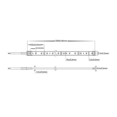 Havit STRIP-14.4-WP - 14.4W 12V 12mm 60 LED Strip Light IP54/IP67 Per Metre 3000/4000/5000K - 12V DRIVER REQUIRED-Havit Lighting-Ozlighting.com.au