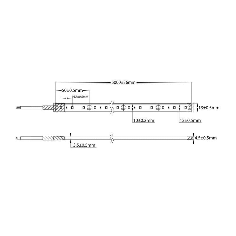 Havit STRIP-14.4-WP - 14.4W 12V 12mm 60 LED Strip Light IP54/IP67 Per Metre 3000/4000/5000K - 12V DRIVER REQUIRED-Havit Lighting-Ozlighting.com.au