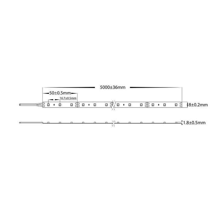 Havit STRIP-4.8 - 4.8W 12V 8mm 60 LED Strip Light Per Metre IP20 - 12V DRIVER REQUIRED-Havit Lighting-Ozlighting.com.au