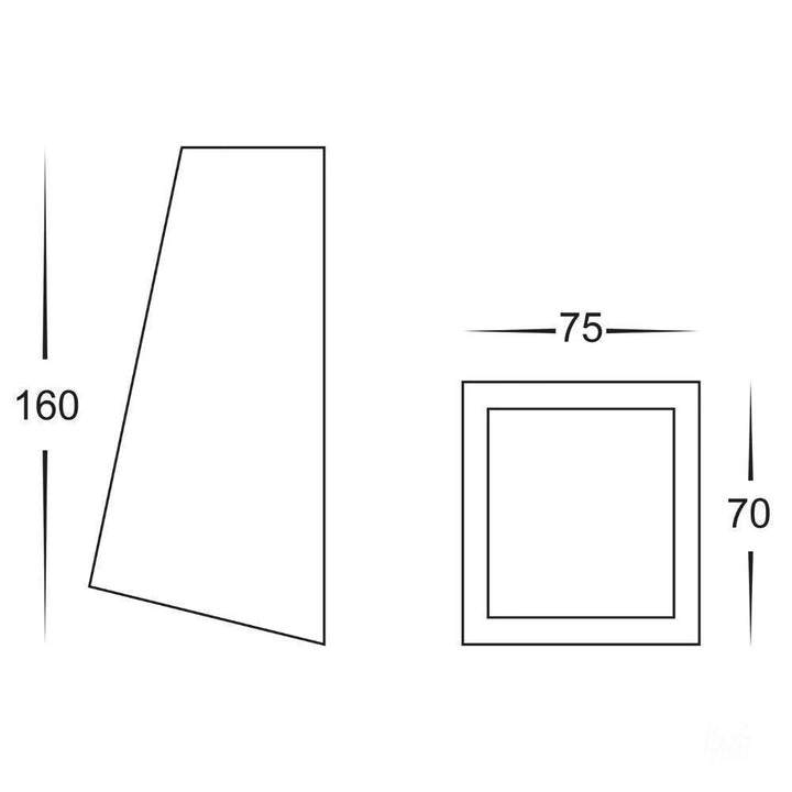 Havit TAPER - Exterior Wedge Wall Light - 12V DRIVER REQUIRED-Havit Lighting-Ozlighting.com.au