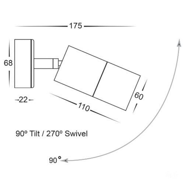 Havit TIVAH - Exterior Adjustable Spotlight-Havit Lighting-Ozlighting.com.au