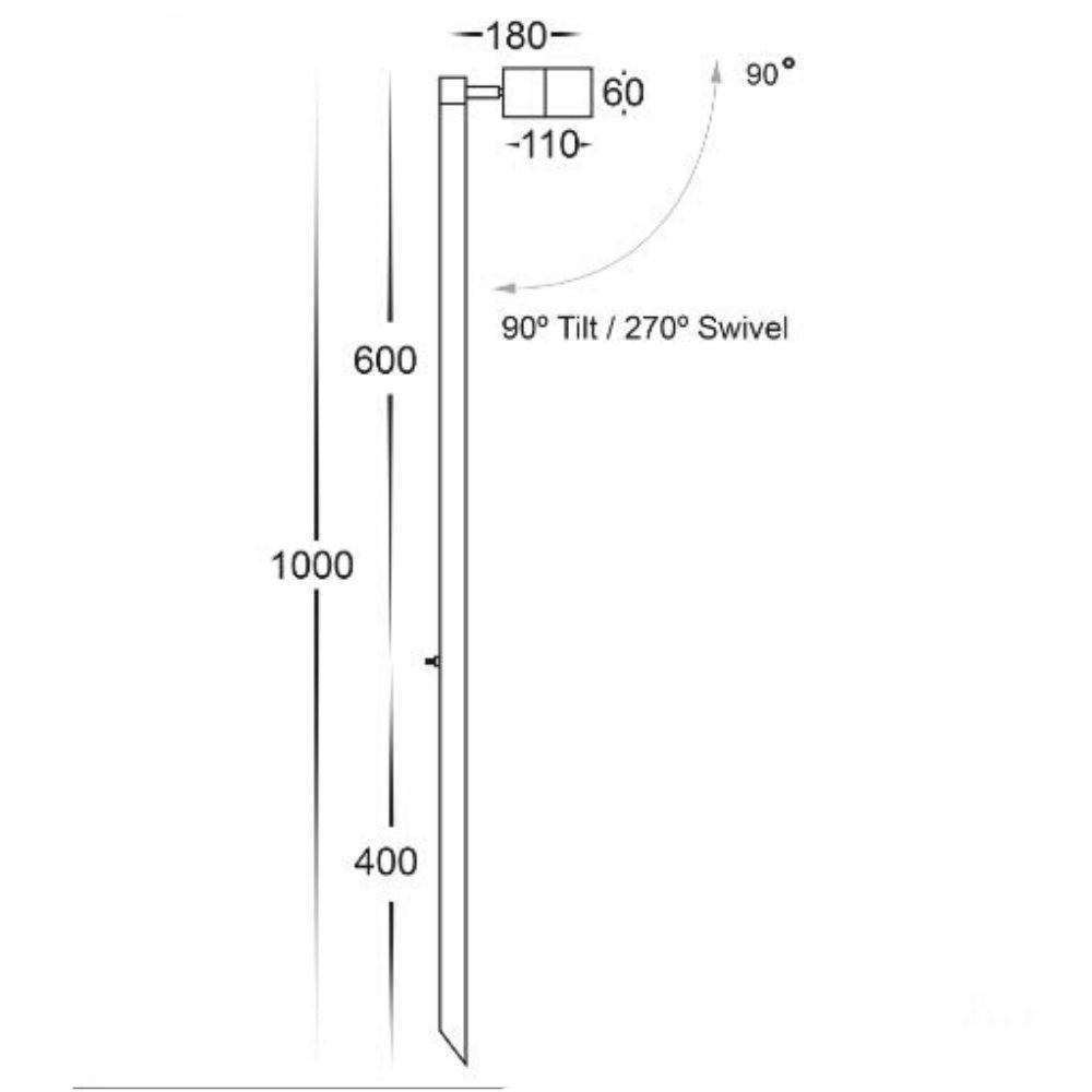 Havit TIVAH Garden Spike Light - 5W, 12V - DRIVER REQUIRED-Havit Lighting-Ozlighting.com.au