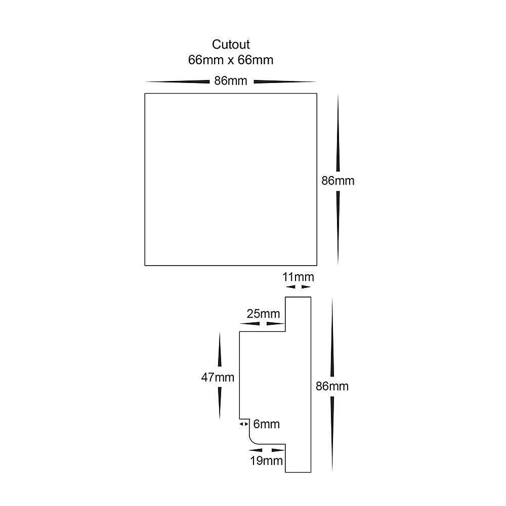 Havit TOUCH-PANEL-E4S LED Strip Controller - RGBC/RGBW 12V/24V - DRIVER REQUIRED-Havit Lighting-Ozlighting.com.au