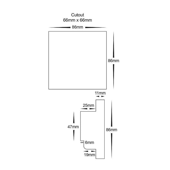 Havit TOUCH-PANEL-E4S - RGBC/RGBW LED Strip Controller 12V/24V-Havit Lighting-Ozlighting.com.au