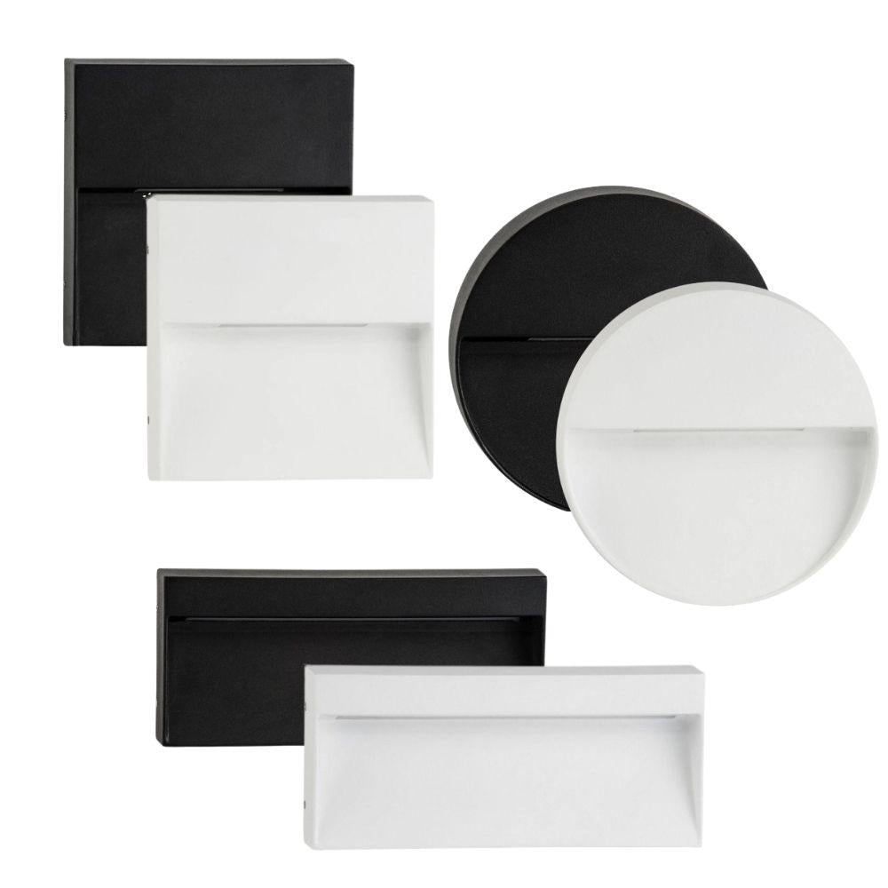 Havit VIRSMA - 4W/6W LED Tri-Colour Exterior Surface Mount Step Light IP54-Havit Lighting-Ozlighting.com.au