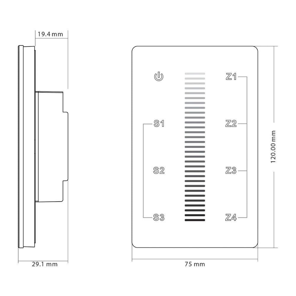 Havit WALL CONTROL Controller - Single Colour LED Touch Panel Wall-Havit Lighting-Ozlighting.com.au