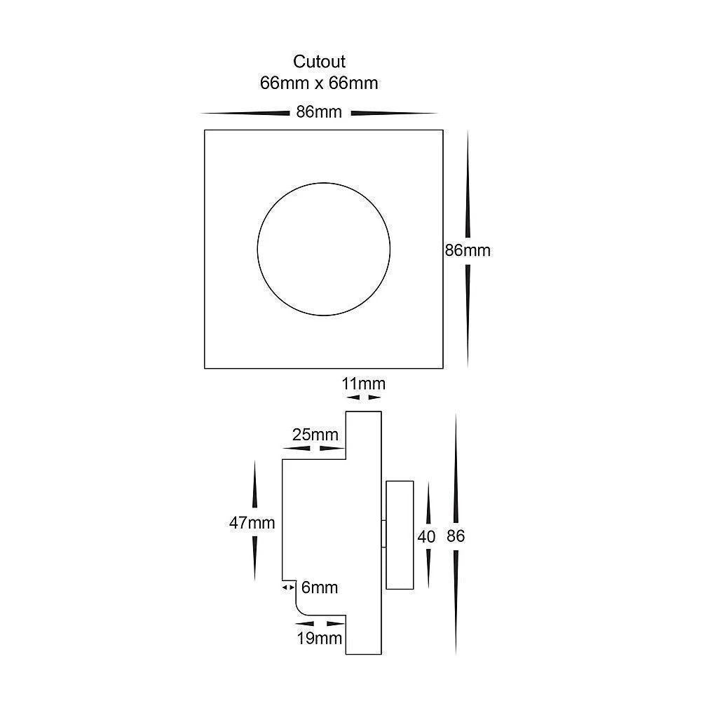 Havit WALL-CONTROLLER-D61 LED Strip Controller - HV9101-D61 Single Colour with Rotary Dial 12/24V - DRIVER REQUIRED-Havit Lighting-Ozlighting.com.au