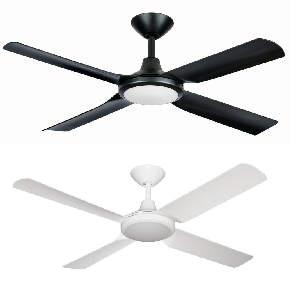 Hunter Pacific NEXT CREATION DC Ceiling Fan - 4 Blade 1320mm 52", Light-Hunter Pacific-Ozlighting.com.au