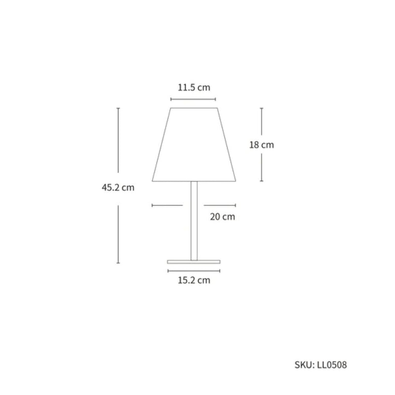 Lexi - 45cm Solar LED Table Lamp-Lexi Lighting-Ozlighting.com.au