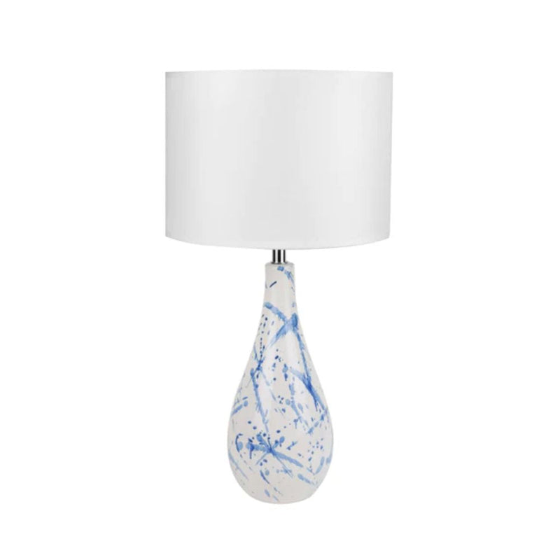 Lexi ASHLEIGH - Ceramic Blue Ink Table Lamp-Lexi Lighting-Ozlighting.com.au