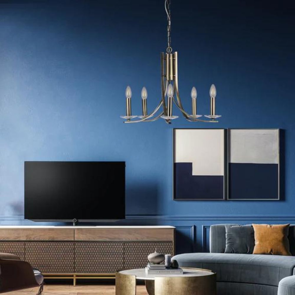 Lexi CORRINE Chandelier - 5 Light-Lexi Lighting-Ozlighting.com.au