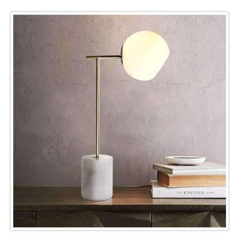 Lexi HELIUM - Metal And Marble Base Table Lamp-Lexi Lighting-Ozlighting.com.au