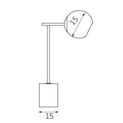 Lexi HELIUM - Metal And Marble Base Table Lamp-Lexi Lighting-Ozlighting.com.au