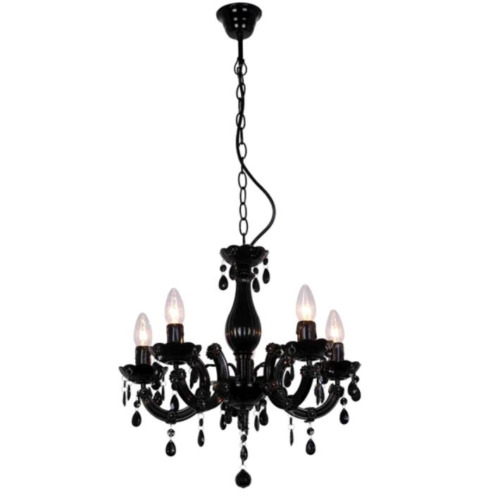 Lexi LA SPEZIA Chandelier - 5 Light Acrylic Faux Crystal-Lexi Lighting-Ozlighting.com.au