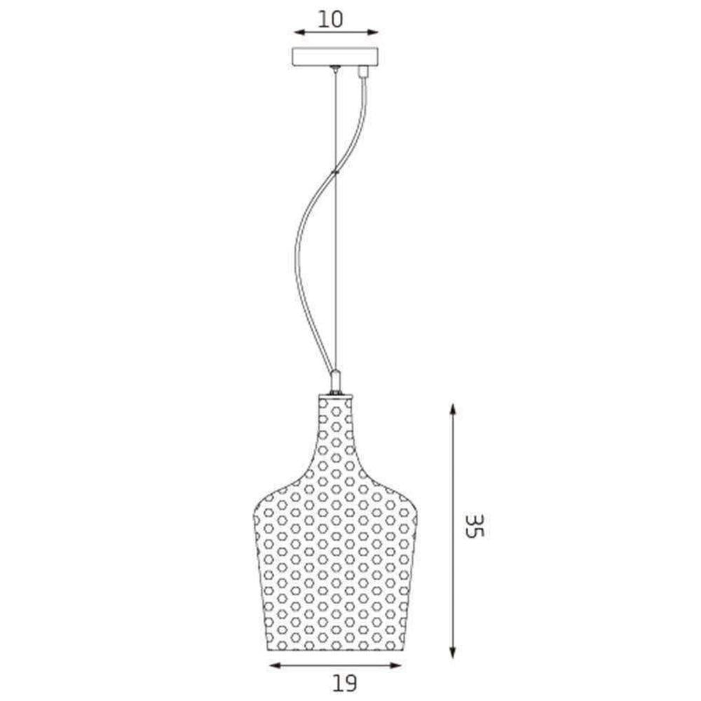 Lexi MARSHA Pendant - 1 Light-Lexi Lighting-Ozlighting.com.au