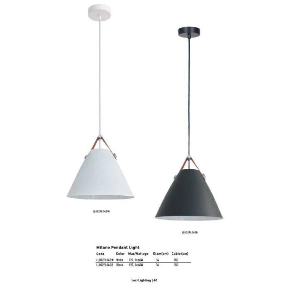 Lexi MILANO Pendant - 1 Light, Black-Lexi Lighting-Ozlighting.com.au