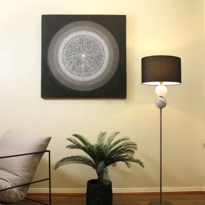 Lexi MURANO - Pewter/Brass Floor Lamp-Lexi Lighting-Ozlighting.com.au