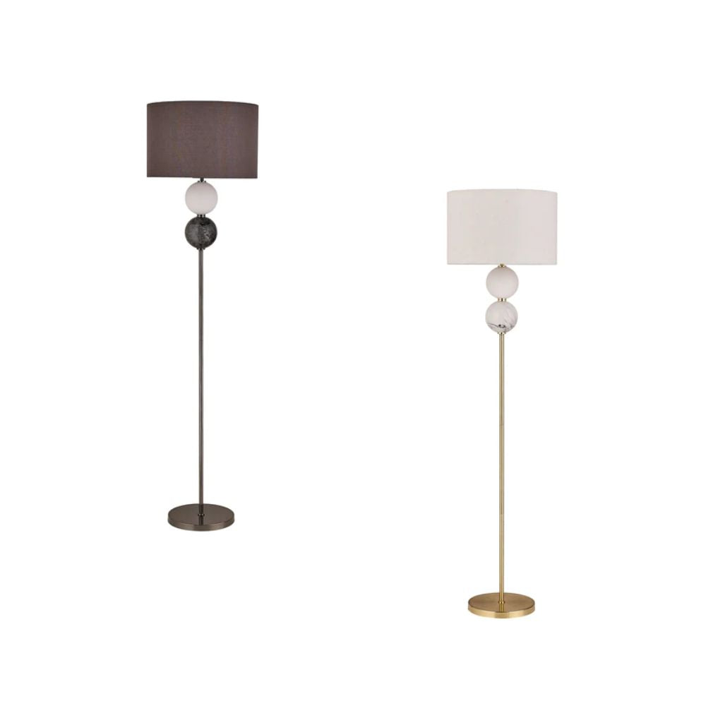 Lexi MURANO - Pewter/Brass Floor Lamp-Lexi Lighting-Ozlighting.com.au