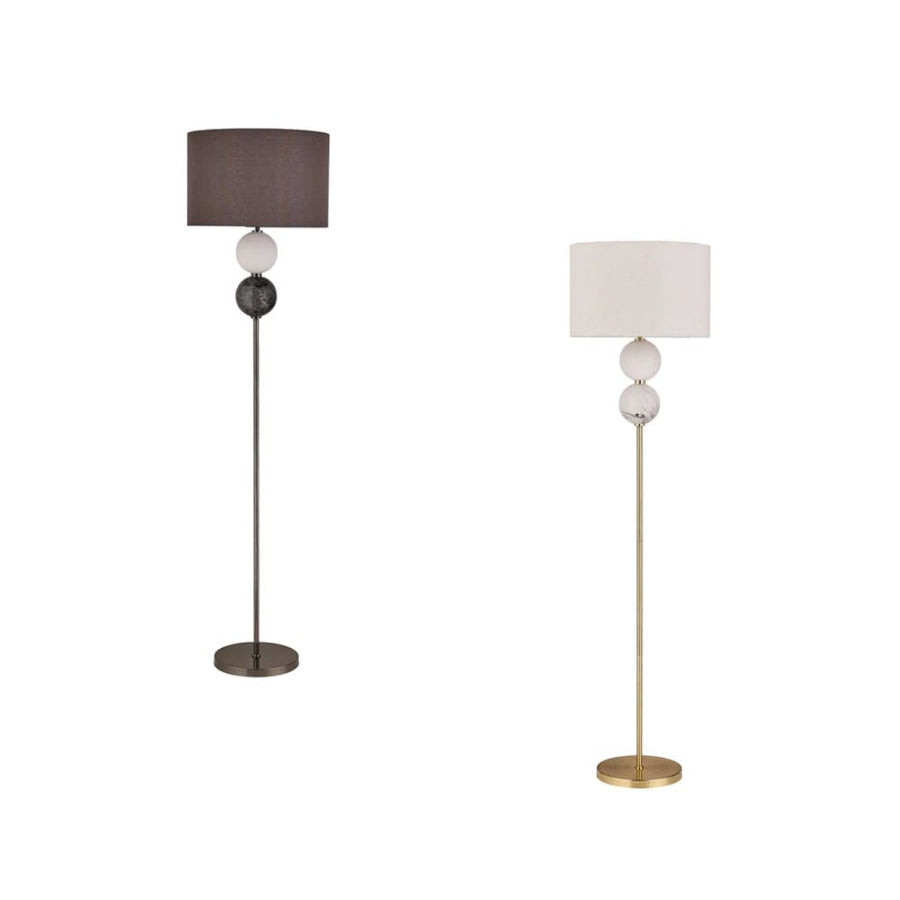 Lexi MURANO - Pewter/Brass Floor Lamp-Lexi Lighting-Ozlighting.com.au