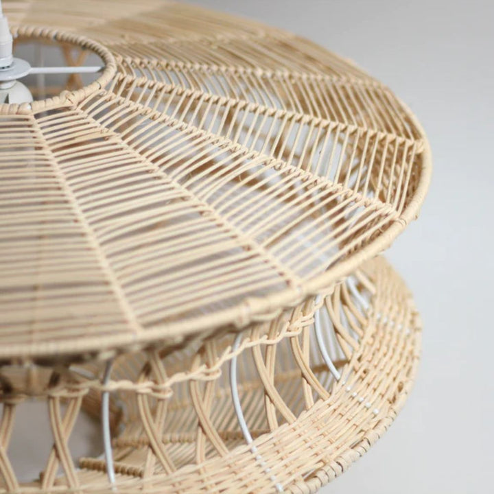 Lexi PARAMETRIC - 1 Light Rattan Pendant-Lexi Lighting-Ozlighting.com.au
