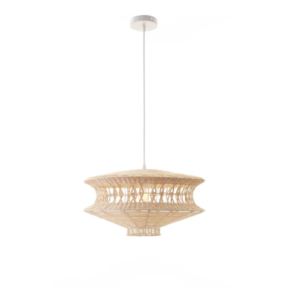 Lexi PARAMETRIC Pendant - 1 Light Rattan-Lexi Lighting-Ozlighting.com.au